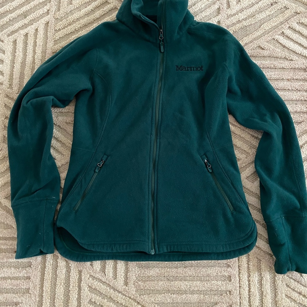 Marmot Women's Green Fleece Jacket.